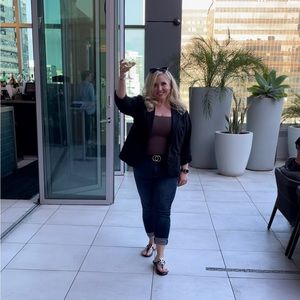 Studio Luxe Ponte Tailored Fit Blazer